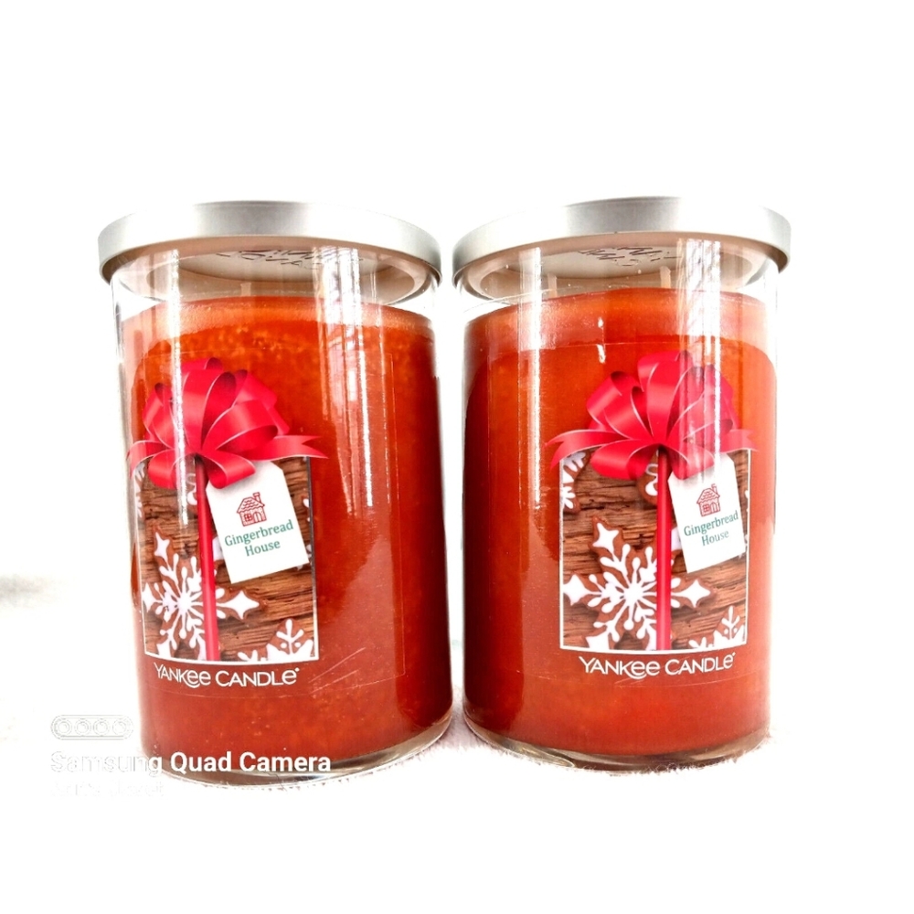 Yankee Candle Gingerbread House 20oz Large Two Wick Lot of 2